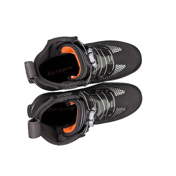 Korkers Chrome Lite Fly Fishing Low Profile Hydrophobic Adjustable Boots Gray - Picture 9 of 10